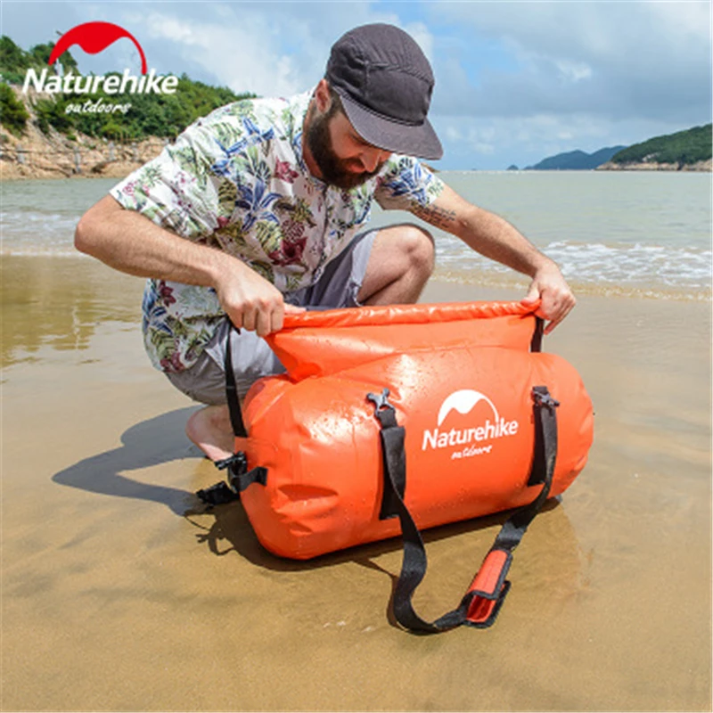 Naturehike 40L-120L rzeka torba trekkingowa odkryty 500D pcv netto mocowania tkaniny wodoodporna torba sportowa torba na plażę torba podróżna