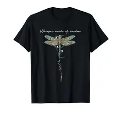 Whisper Words of Wisdom Let It Be Dragon Fly черная футболка горячая Распродажа 2019 новые модные брендовые мужские футболки с вырезом лодочкой