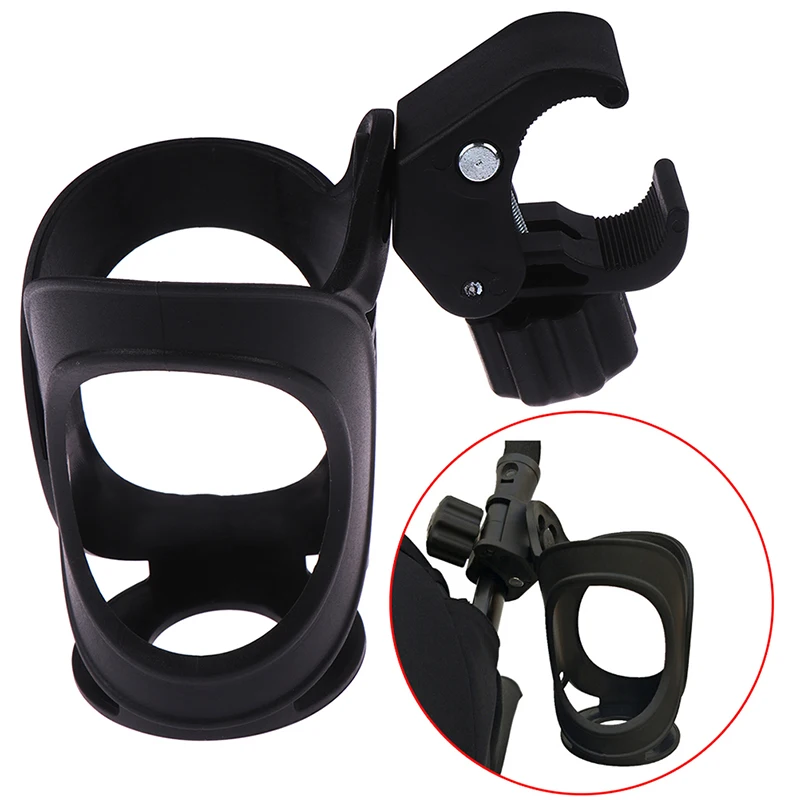 

360 Rotatable Baby Stroller Cup Holder Rack Bottle Universal Cup Holder for Pram Stroller Carrying Case Milk Bottle Cart