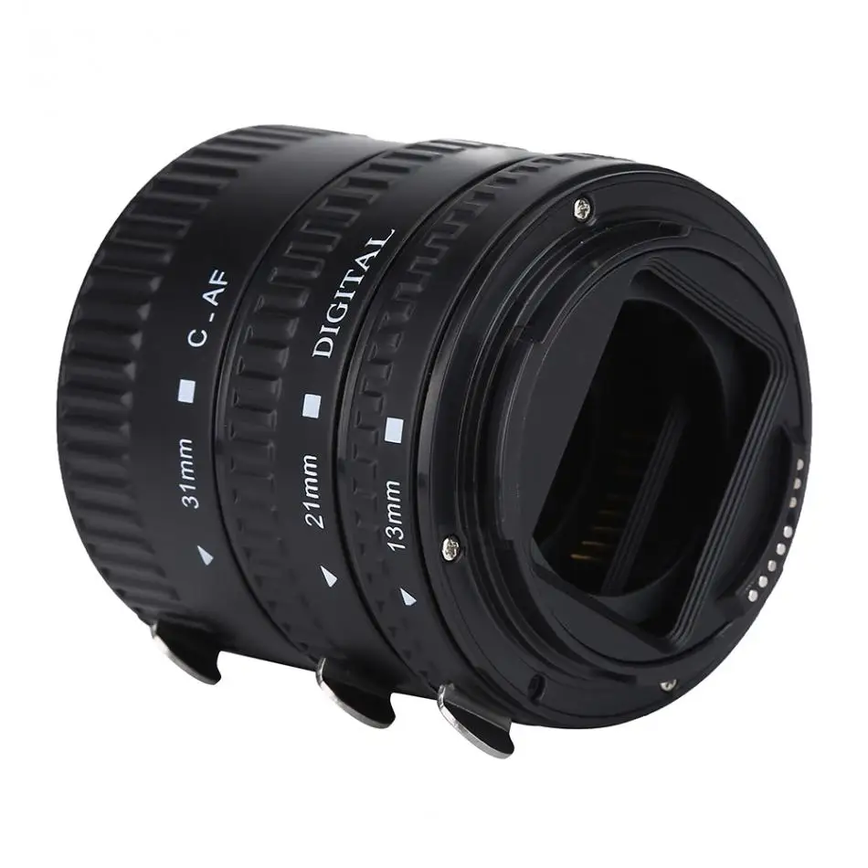 Металлическая автоматическая фокусировка обратное промежуточное кольцо-адаптер для объектива трубчатые кольца комплект 13/21/31 мм Камера объектив с фиксированным фокусным расстоянием для Canon EOS EF крепление
