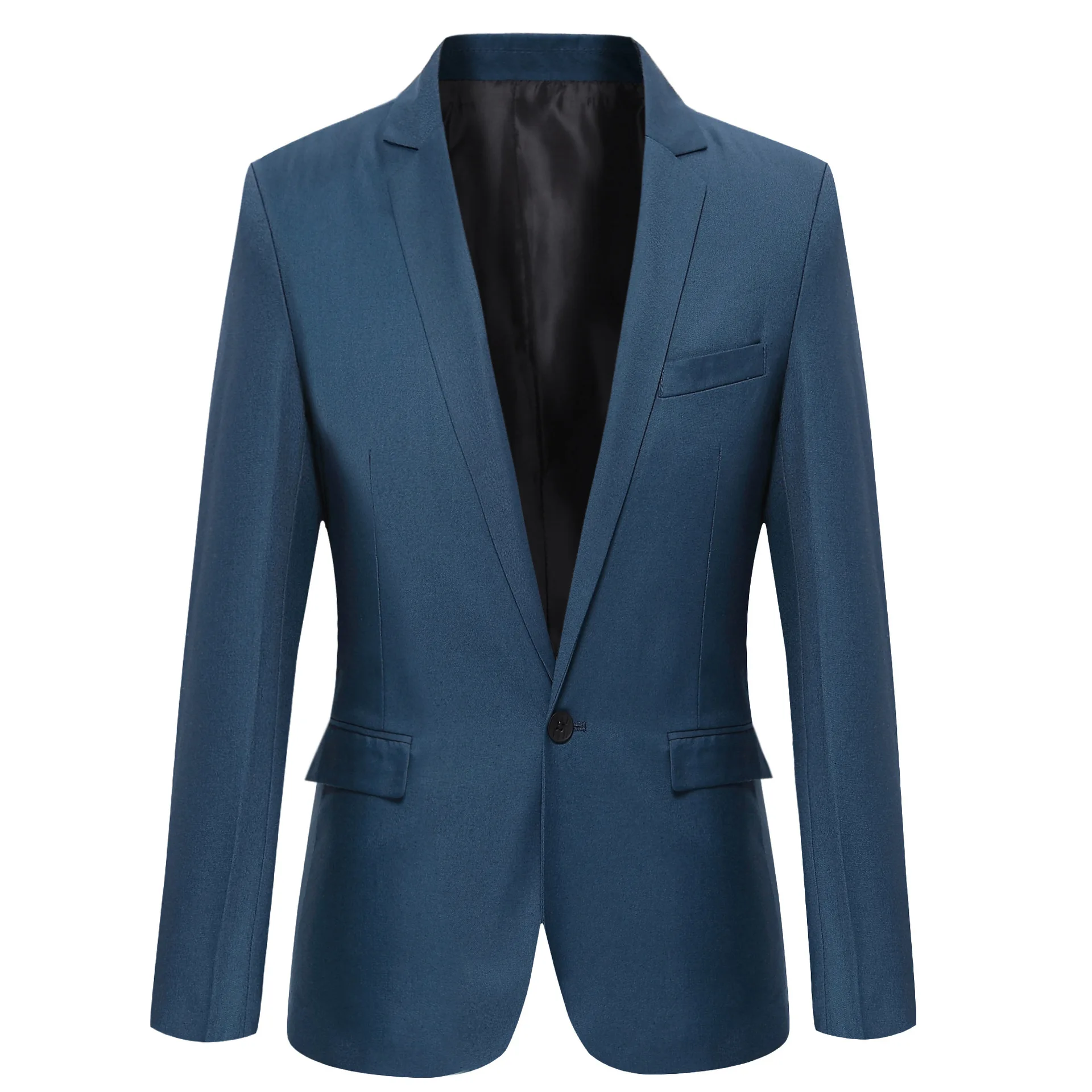 Брендовая одежда осенний костюм мужской модный Блейзер приталенный мужской костюм Повседневный однотонный мужской Блейзер Размер M-4XL - Цвет: 10