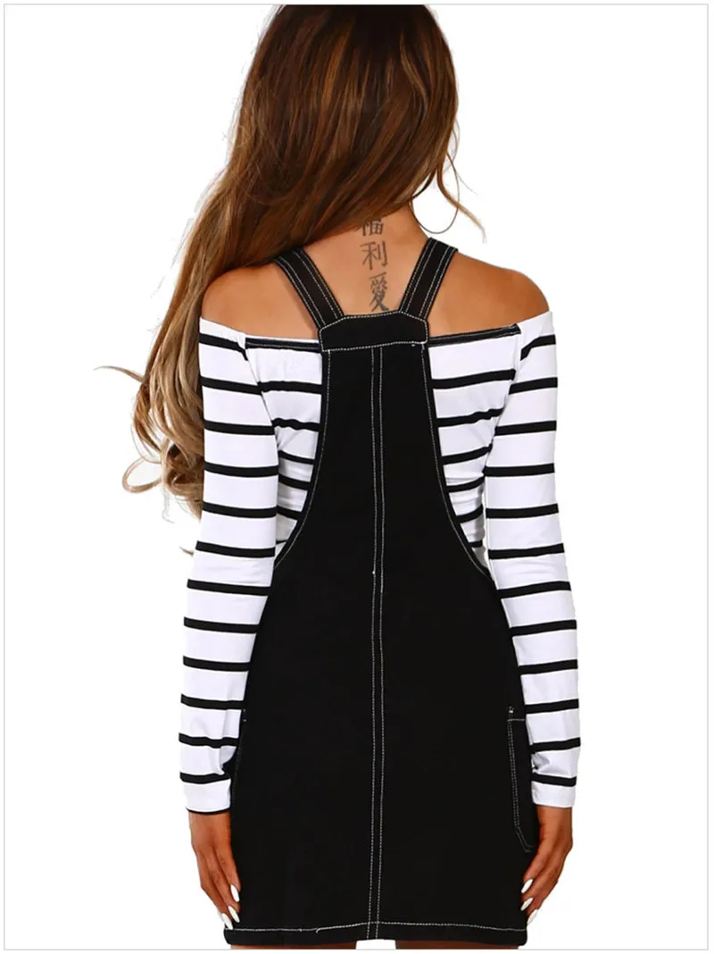 Spring Summer Cute Denim Pinafore Overall Dress for Women Kawaii Ladies Retro 1960s Suspender Jumper Dresses Plus Size S-2XL 1