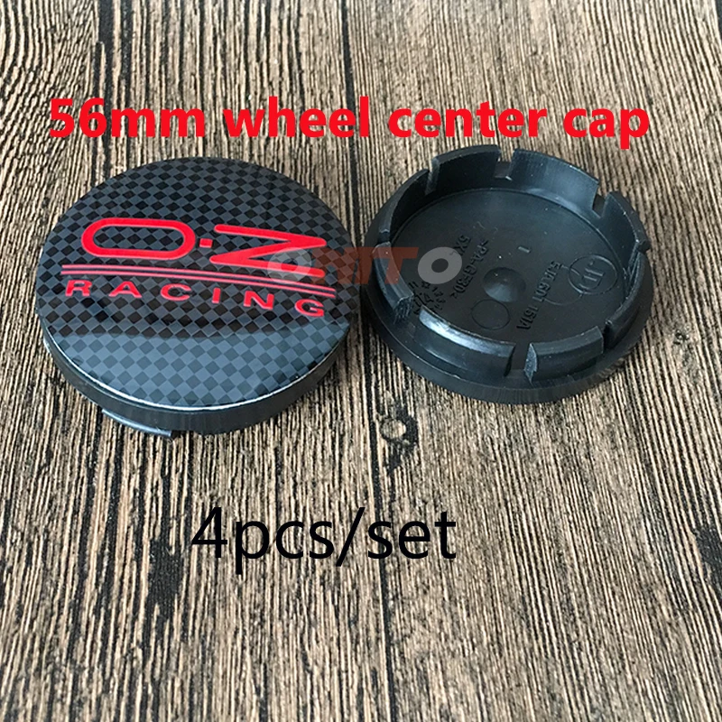 

Grid Black red 4X 56mm 2.2inch OZ Racing logo Wheel Center Centre Hub Cap Dust-proof Auto Wheel Trim Cap for Volvo Saab Skoda