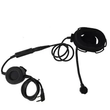 2016 New HD03 Z Tactical Bowman Elite II Radio Headset Earpiece with waterproof PTT cable for Portable Radio 2 Pin free shipping