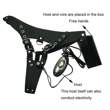 Electro Shock Clitoral Limp Numb Stimulate Vibrator Knicker Masturbation Electric Shock Vibrating Panties for Woman Man Sex Toys 3