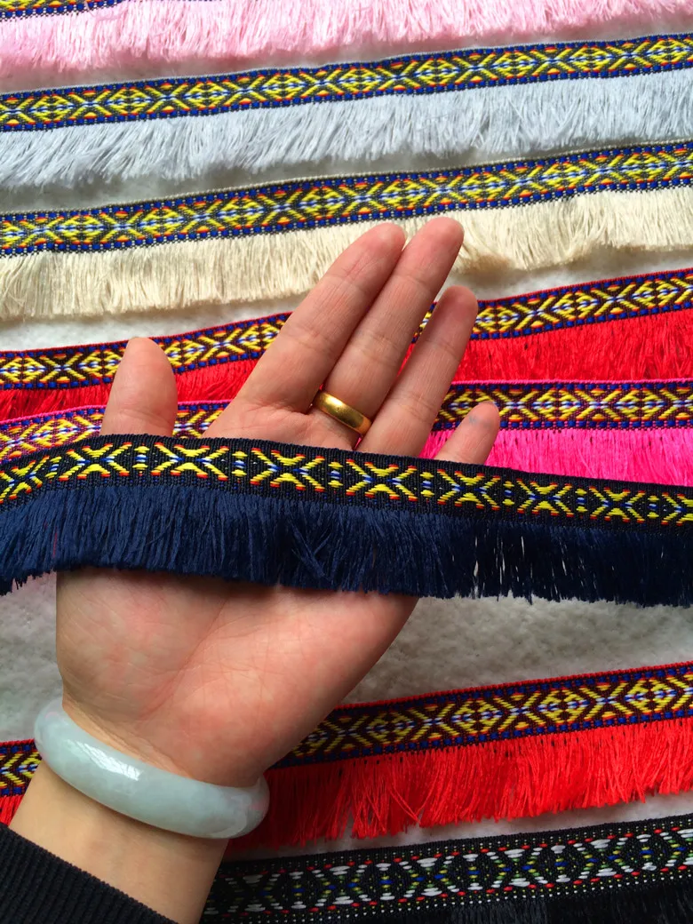 

10Yards/Lot High quality tassel laciness 3.8cm wide, fringe lace trim diy handmade accessories