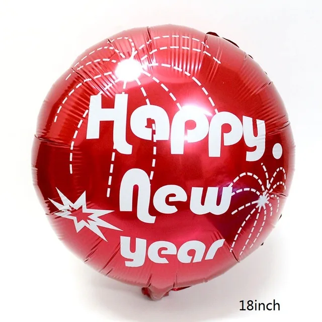 18inch Red HNY Рождественский шар Санта Клаус фольгированные воздушные шары Детские Рождественские подарки Классические игрушки для детей вечерние украшения для мальчиков и девочек 1 шт - Цвет: 18inch Red HNY
