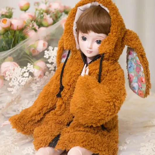 T02-X554 Blyth кукольная одежда 1/3 1/4 bjd 1/6 куклы аксессуары красочные плюшевые пальто кролика 1 шт