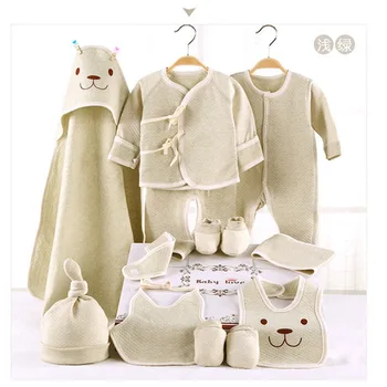 

Baby's Sets Baby Clothing natural organic newborn clothes 13 pieces baby sets 0-12months vetement bebe fille infant clothing