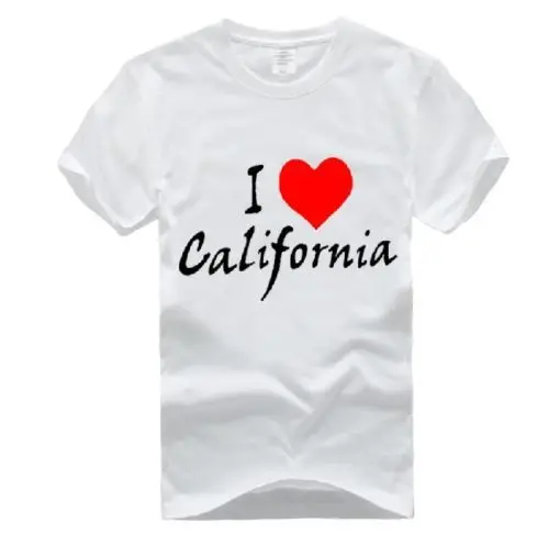 [Наследники] Lee Minho Park Shin Hye пары футболка I Love California белая бесплатная доставка|t