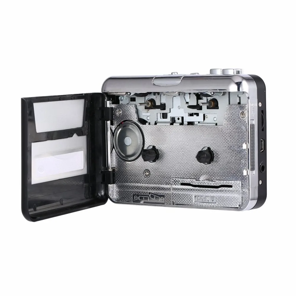 Портативный дизайн ленты к ПК Супер кассеты в MP3 аудио CD Музыка цифровой преобразователь игрока захвата Регистраторы+ наушники USB 2,0