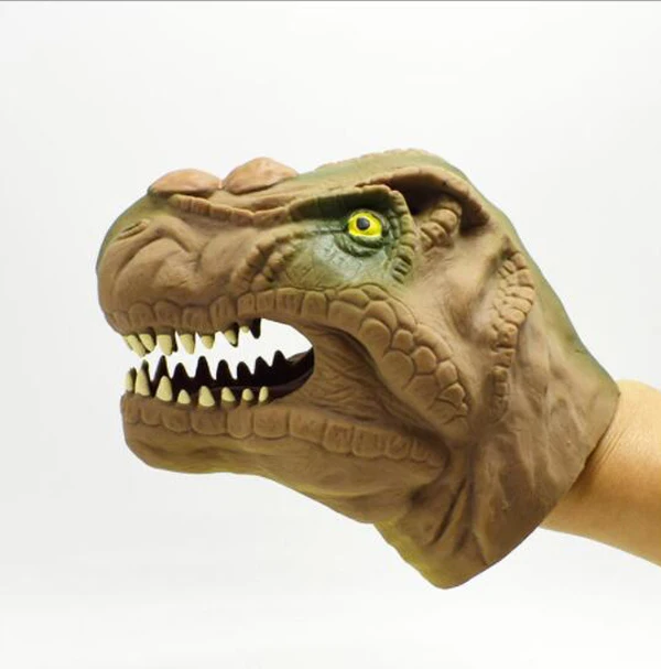 Бесплатная доставка 1xNEW Cool TPR vinstyle safety fright Dinosaur bite giggle игрушка для развлечения