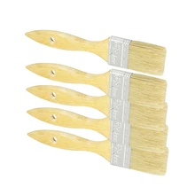 Мебельная краска 1," Широкая щетина волосы деревянная ручка краски кисти 5 шт