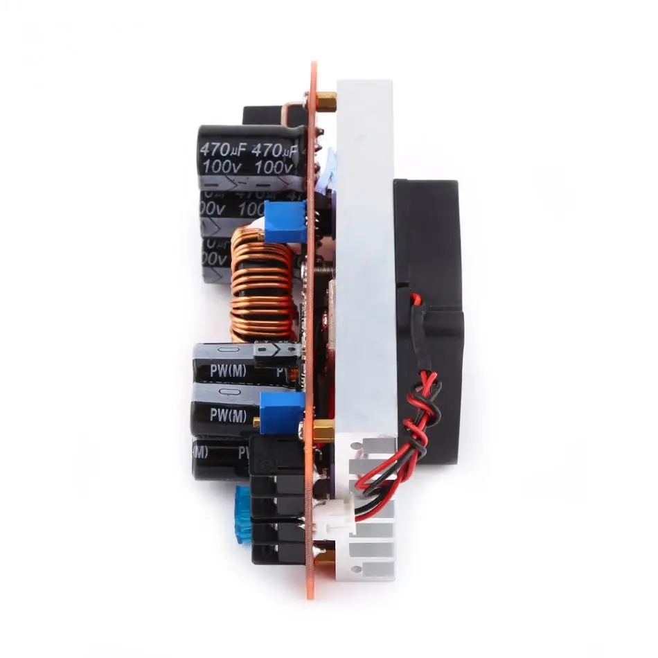 1200W 20A DC Step up Boost Converter постоянное увеличение тока Module LED Driver To DC10 60V с охлаждающим
