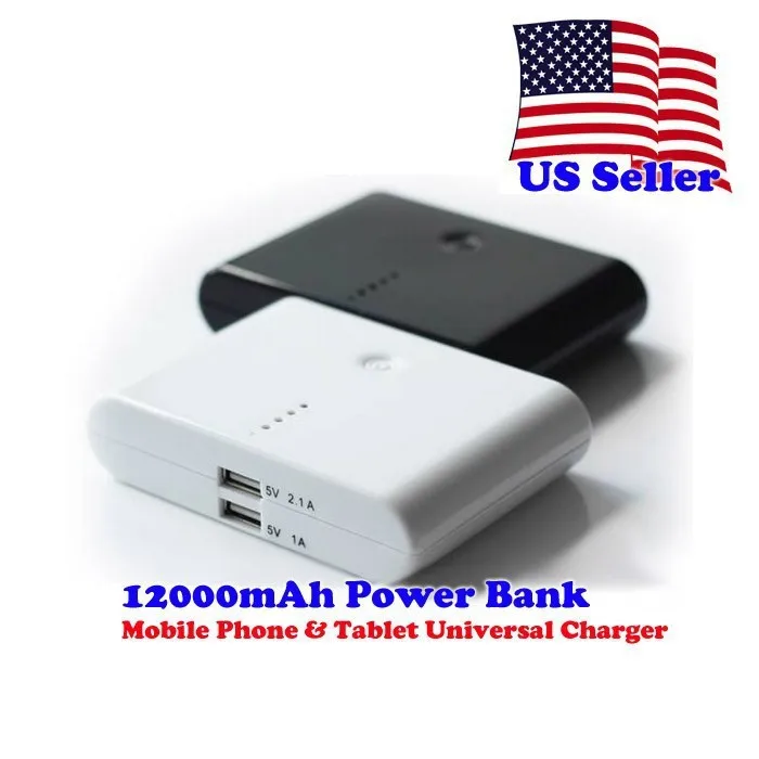 2015 EQ-70 POWER BABNK 12000mah Universal Power Bank 2 USB Output External Battery Solar charger Free 1 Cable shipping | Мобильные