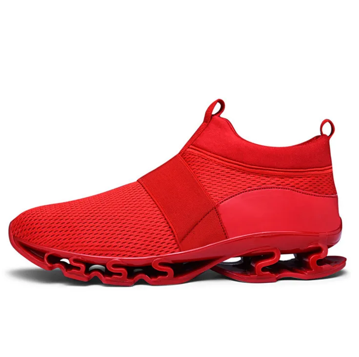 Модная мужская повседневная обувь, легкая дышащая, эластичная подошва., размер 39-47 - Цвет: red