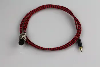 

ZEROZONE 1.2M Teflon copper plated silver DC cable GX16-2P to 3.5*1.3mm L4-23