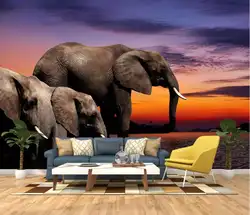 На заказ фото обои слон Звукоизолированные обои гостиная спальня обои для стен 3d