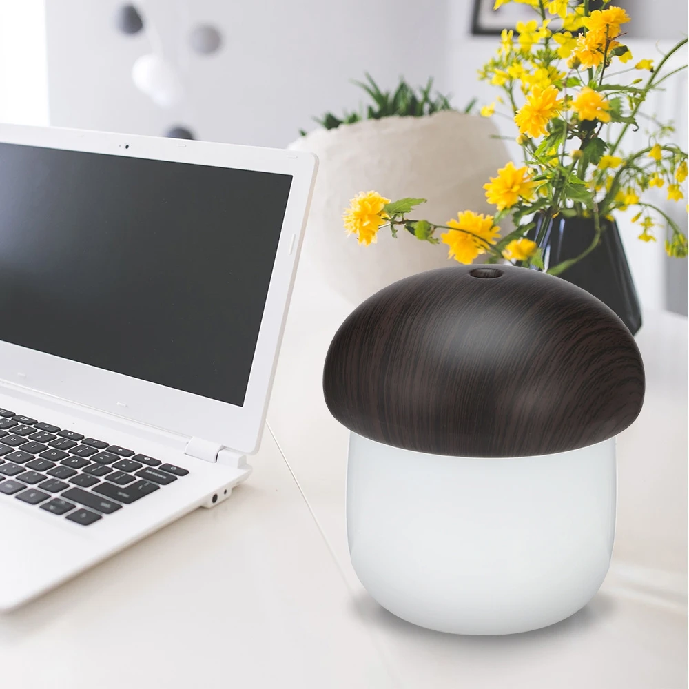 Ejoai 250ml Large Capacity Mushroom Usb Humidifier Desk Personal