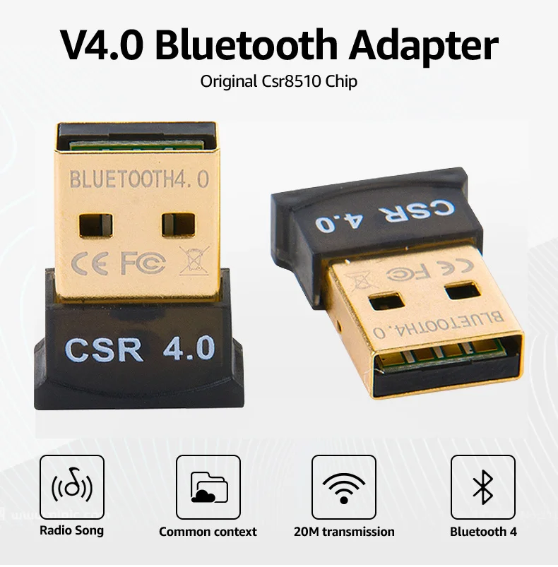 Беспроводной usb-адаптер Bluetooth 4,0 Bluetooth ключ Музыкальный звуковой приемник Adaptador мышь Bluetooth передатчик для компьютера ПК