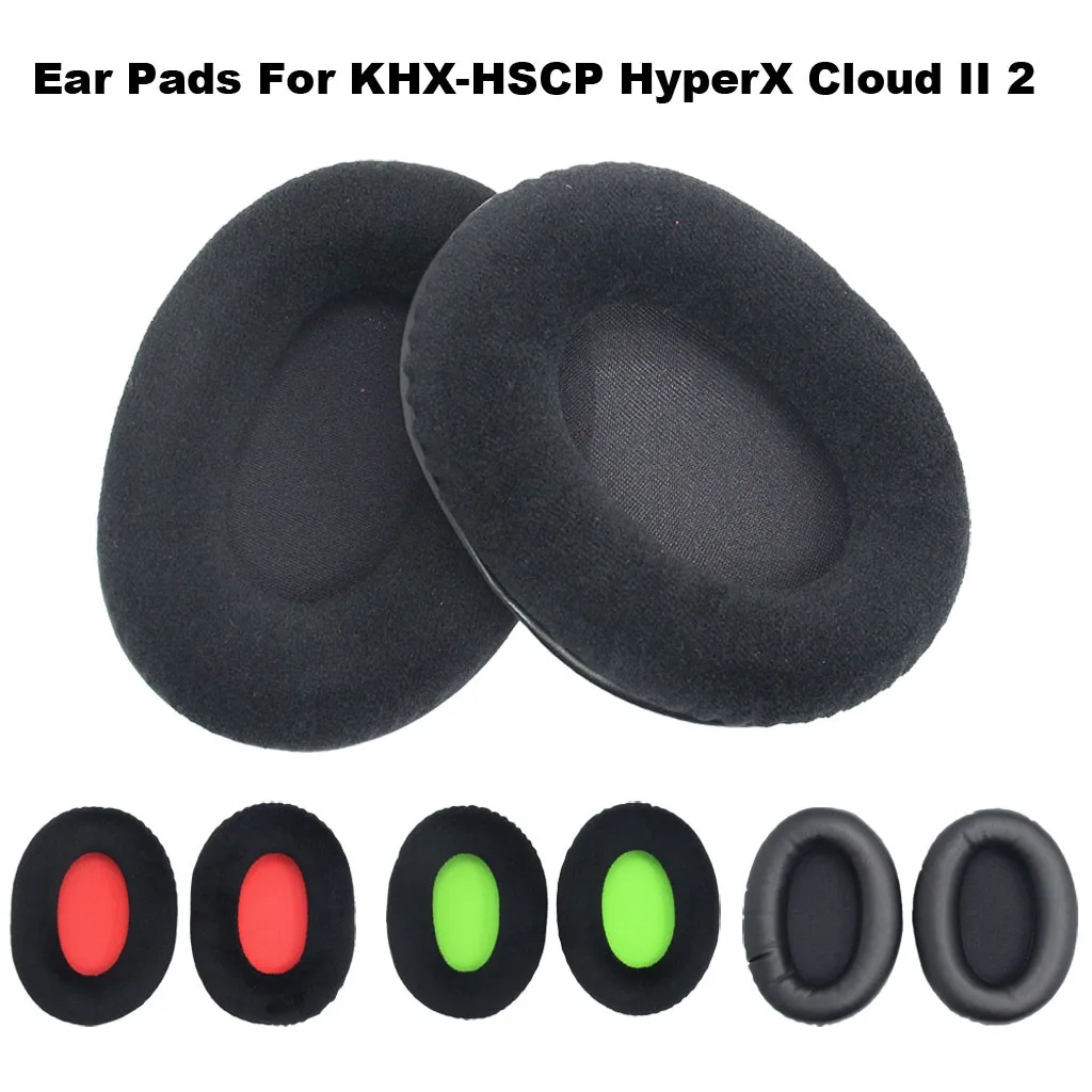 

2 X Replacement Ear Pads Cushion for Kingston KHX-HSCP HyperX Cloud II Gracious Earphone Accessories