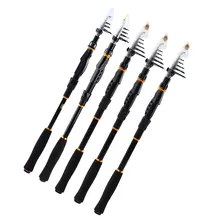 Углеродистая 1,8 м 2,1 М 2,4 М 2,7 М 3,0 м портативная телескопическая удочка ультралегкий спиннинг рыболовные снасти для рук морская удочка