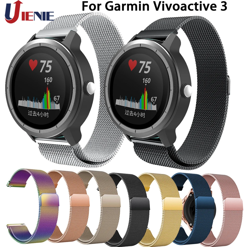 Ремешок для часов Garmin Vivoactive 3 ремешок 20 мм Huami Amazfit Youth/GTR 42 умных Миланский Браслет