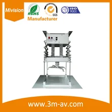 SX080 80CM motorized electric lift scissors projector ceiling mount projector lift with RF remote control