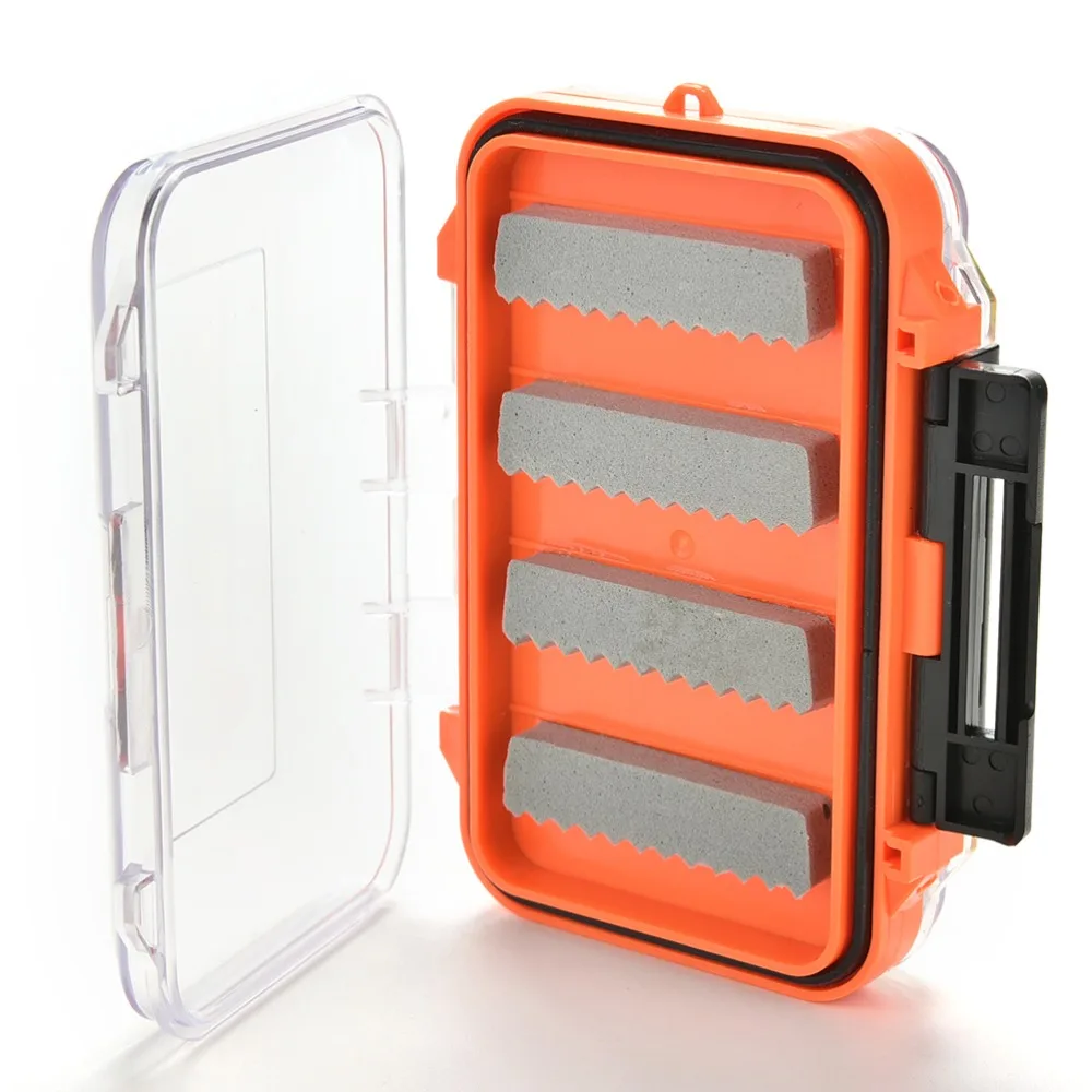 Buy Plastic Waterproof fly fishing Double Side Clear Slit Foam fly Fishing Box