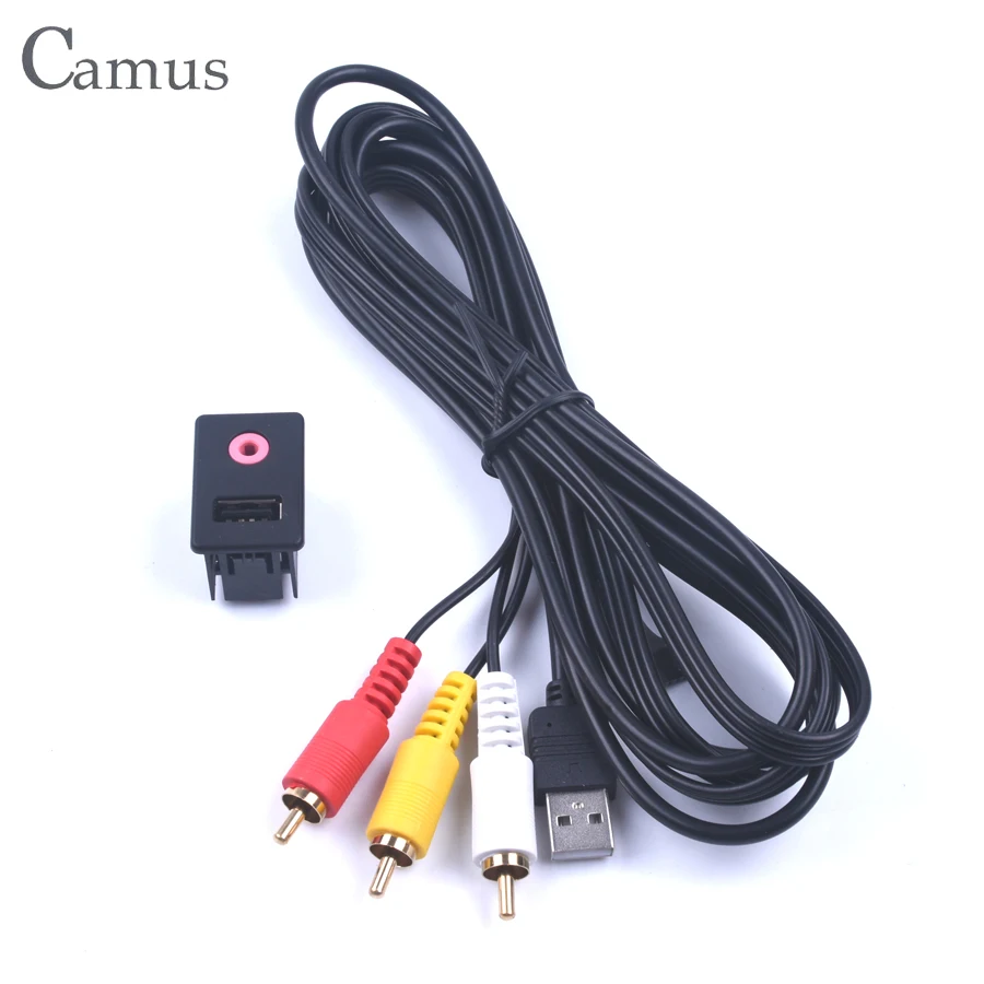 3 RCA автомобильный AUX USB адаптер подходит для Toyota Volk-swagen модифицированный |