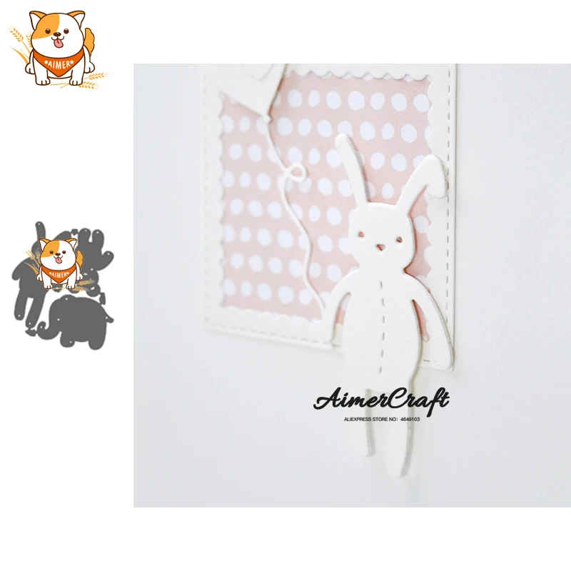

Rabbit Bear Elephant Metal Cutting Dies Scrapbooking Stencil For DIY Paper Card Decorative Embossing Die Cut Craft Dies New 2019