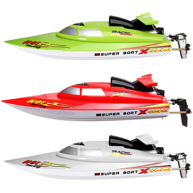 Cool QiJun 1812-1 2.4G 30KM/H High Speed Wireless Remote Control Rc Boat With Battery Toys for Kids