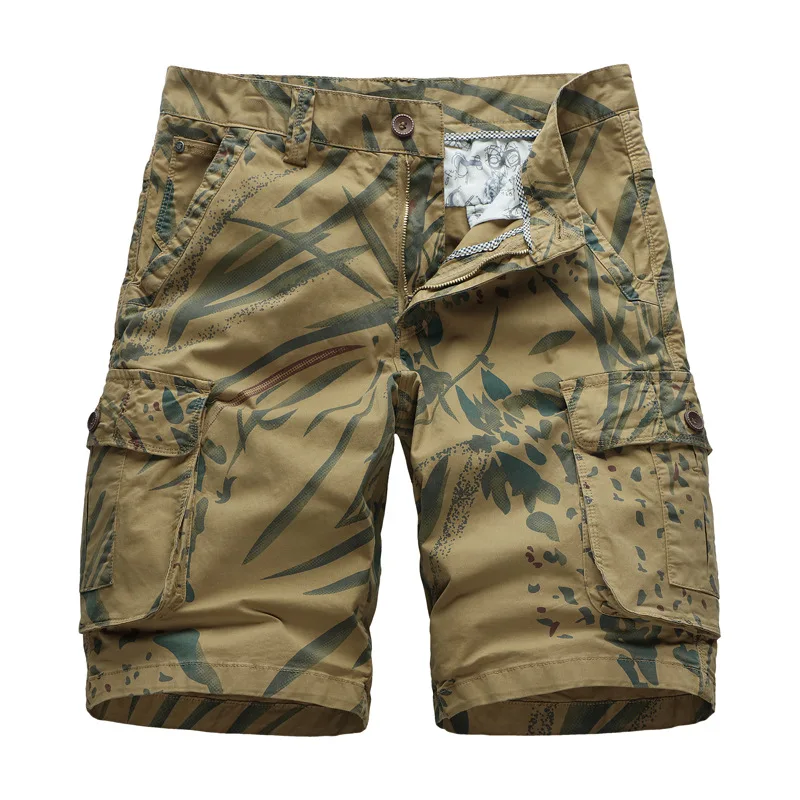2019 New Summer Multi-pocket Camouflage Mens Shorts Casual Loose Camo Knee-length Mens outdoor Cargo Shorts 2019 New Summer Multi-pocket Camouflage Mens Shorts Casual Loose Camo Knee-length Mens outdoor Cargo Shorts