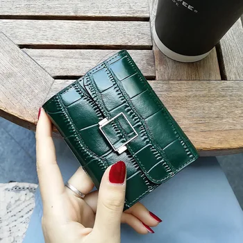 

2020 New Fashion Unisex Business Card Holder Alligator Pattern Leather Small Coin Purse Bank Credit Card Case Women Cardholder