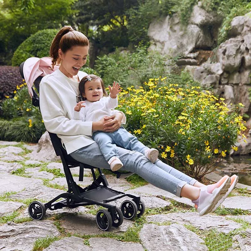  Baby trolley Mini Lightweight stroller Portable folding Baby carriage 2 in 1 Easy to travel Baby ca