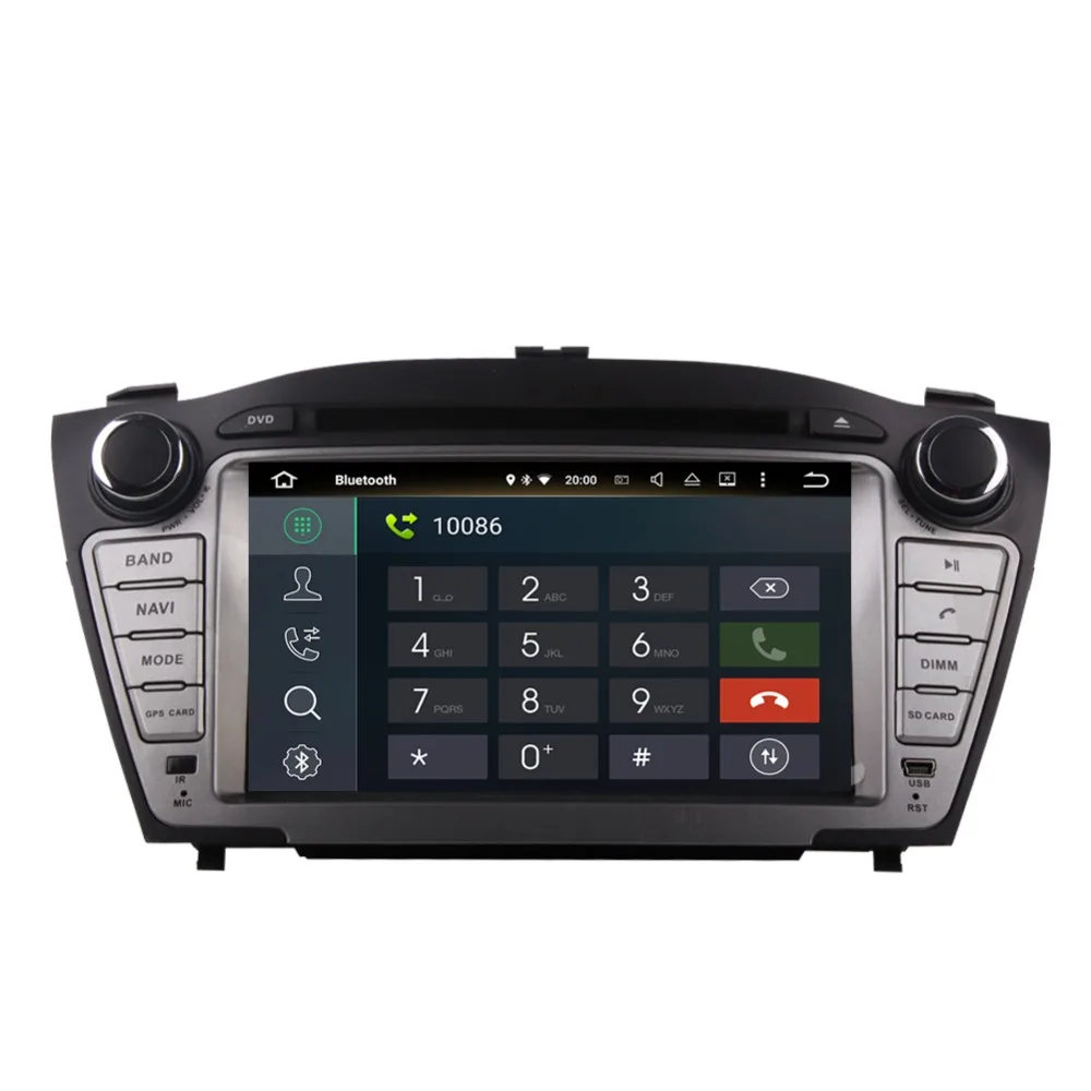 Top 7 Inch Android 7.1/8.0 Car Radio DVD Player Bluetooth For Hyundai Tucson IX35 2009 2010 2011 2012 2013 2014 GPS Navigation WIFI 4