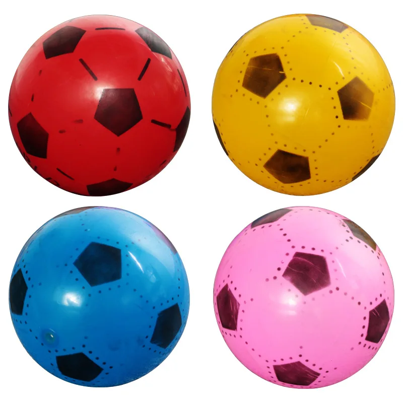 Красочные детские футбольные 20 см для детей вечерние тренировочные надувной футбольный мяч эластичные надувные пляжные мячи игрушки