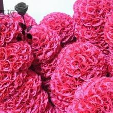 В ковбойском стиле; сезон весна 30 см 12 шт./лот розовый шар Свадебный Цветочный шар decoraiton