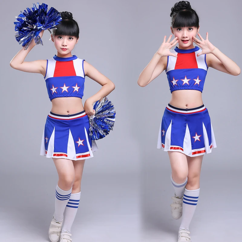 Детский костюм черлидера для девочек юбка Черлидинга сценические костюмы|costume