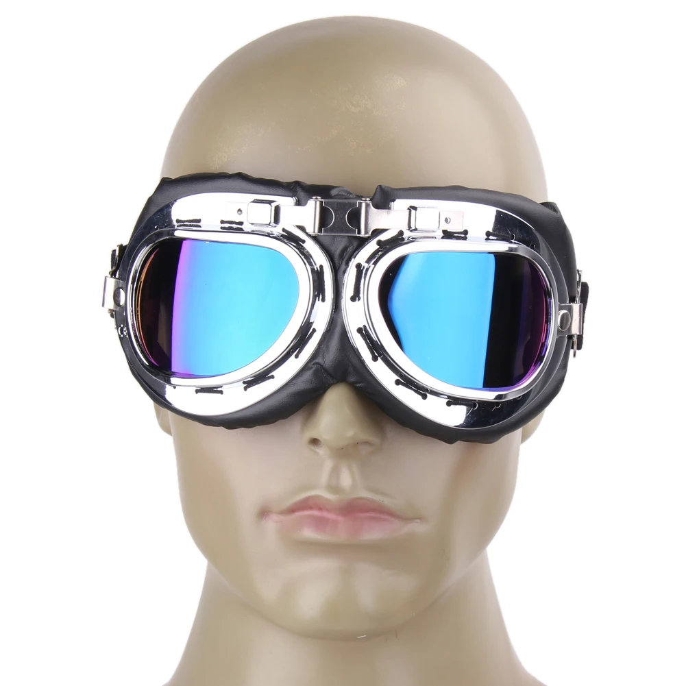 

1 pcs Unisex Retro Motorcycle Bike Cycling Goggles Motocross Goggles MTB Road Bicycle Riding Eye-protection Glasses Eyewear