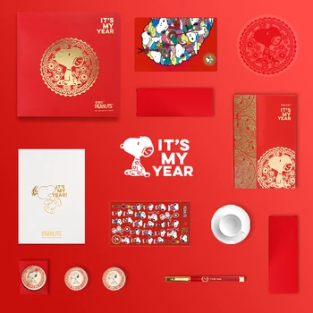 

Chinese New Year stationery set novelty kawaii students school supplies children back to school study high quality HAPY0240