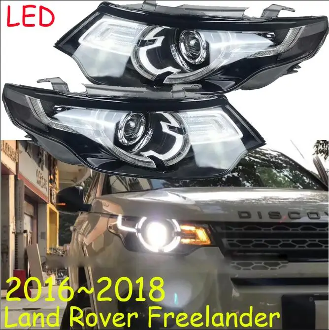 Freelander 2 головной светильник, HID лампа,~, freelander 2 головной светильник, автомобильные аксессуары, freelander Дневной светильник; freelander противотуманная фара - Цвет: one pair 2pcs