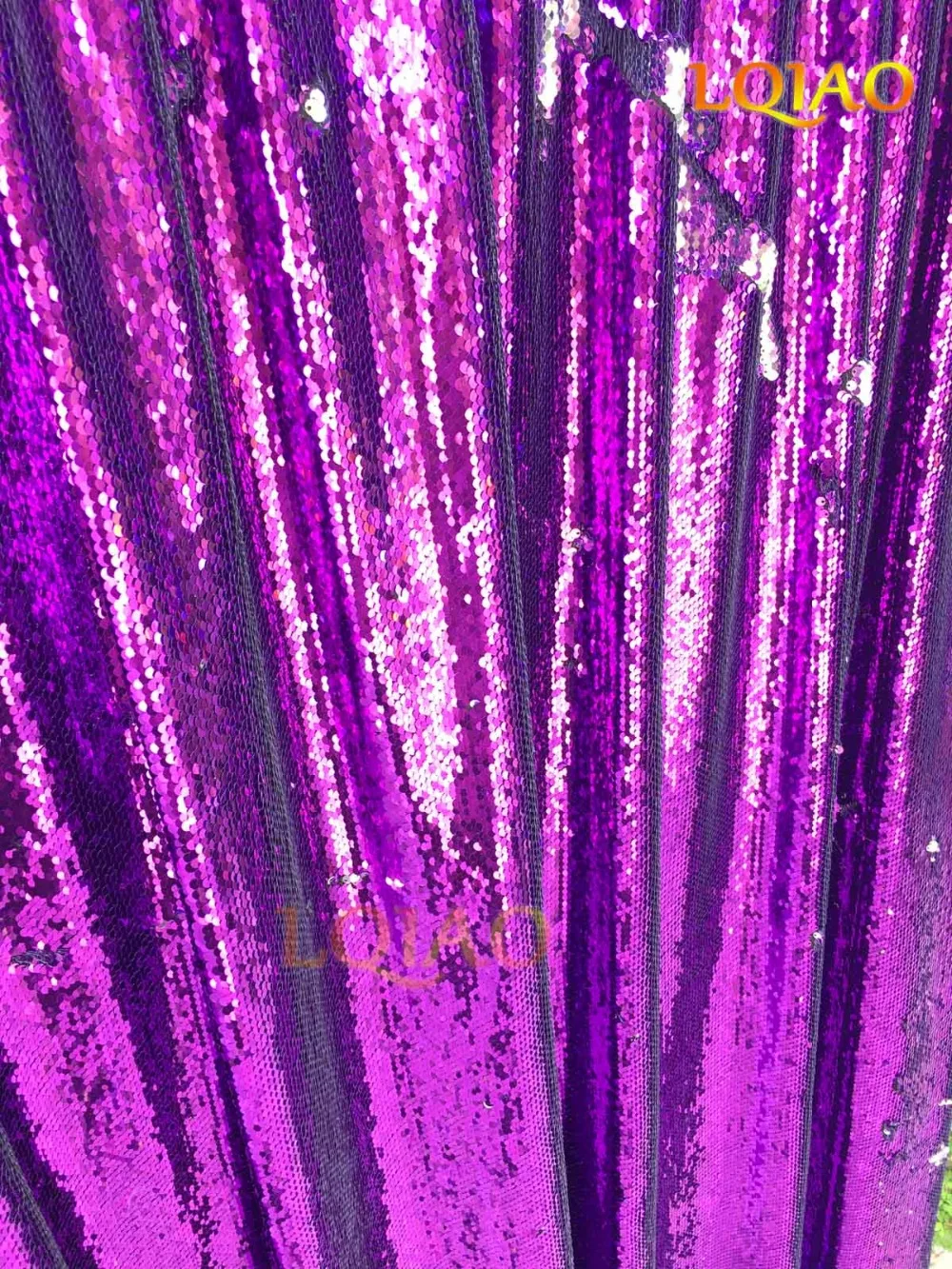 06-Purple Silver Reversible Sequin Backdrop
