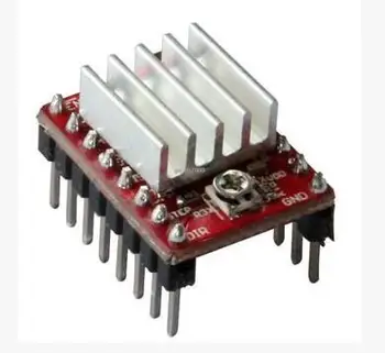 

Free Shipping 10pcs/lot Reprap Stepper Driver A4988 Stepper Motor Driver Module with Heatsink 3D Printers new