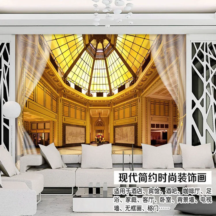 

Photo wallpaper 3D stereo European Garden City Street building scenery bedroom living room hotel restaurant wallpaper mural