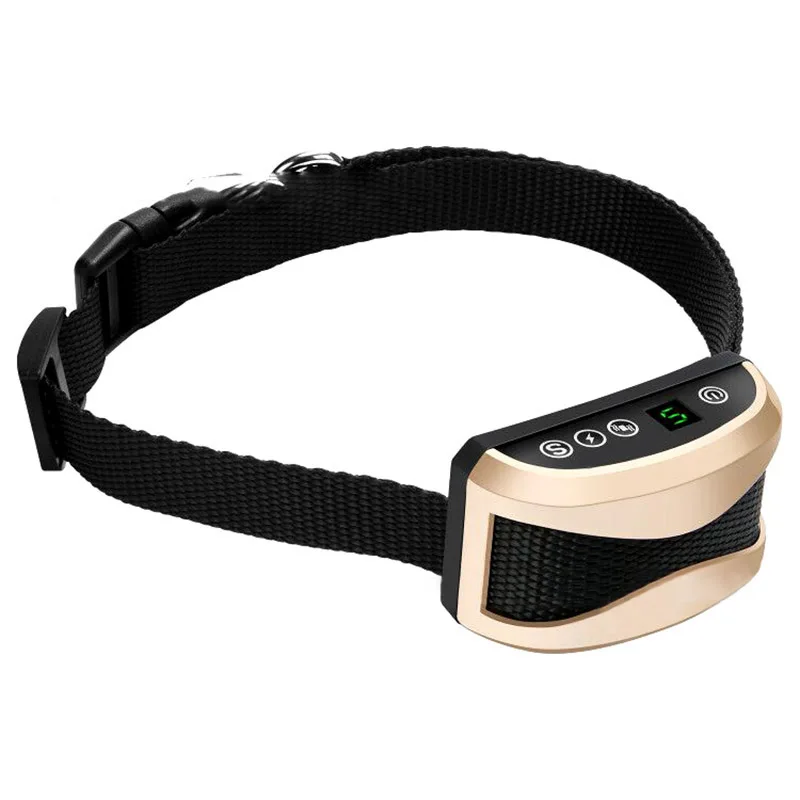 

Electric Shocks Rechargeable Dog Training Collar Beep Mode, Vibration Mode and Static Shock Mode Golden collar perro