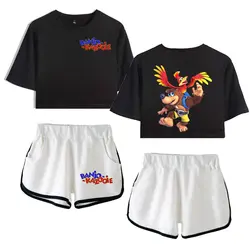 Банджо Kazooie 2D женский костюм из двух предметов, модные летние шорты рукавом Топ + шорты 2019 Новое поступление, горячая Распродажа