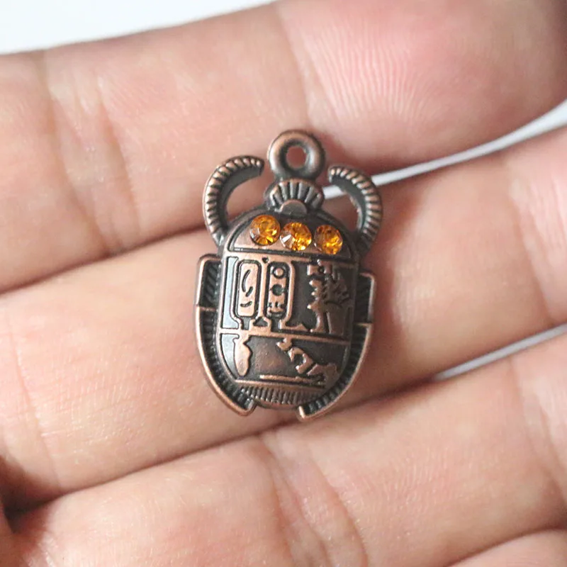 

Egyptian Scarab Beetle Pendant Charms For Jewelry Making DIY Handmade Jewelry Accessories Vintage Eternity Protection