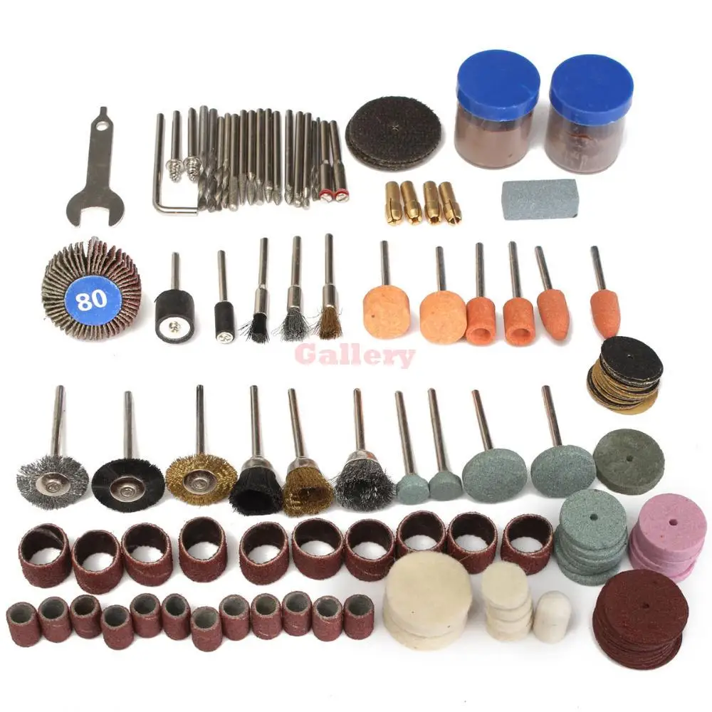 136 Pcs Rotary Tool Accessories Bit Set Polishing Kits for Dremel Drill