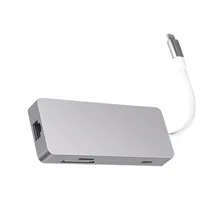 Хот-Тип C концентратор 7 в 1 HDMI адаптер мультимедийный интерфейс USB3.0 концентратор Ethernet RJ45 порт HD видео конвертер SD TF кард-ридер для